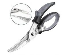 tansung Geflügelschere, 9,5-Zoll-Auseinanderbare Multifunktionale Küchenschere, Haushaltsschere für Fleisch, Walnuss, Fisch, Papier, Flaschenöffnung，Qualitätsstahl/Kunststoff