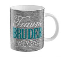 GRUSS & CO 44218 Tasse âTraum Bruderâ, Porzellan, 35 cl