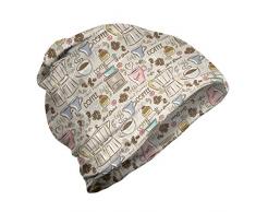 ABAKUHAUS Jahrgang Unisex Beanie, Kaffee Espresso-Maschine, Wandern im Freien, Pale Pink Beige