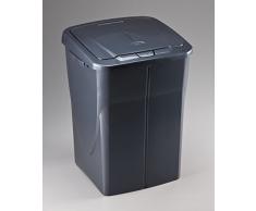 Mondex pls8082–28 Roll Top Abfalleimer Tri Selectif zur Mülltrennung, Kunststoff, 36 x 36,5 x 51 cm, 45 L, Kunststoff, anthrazit, 45 L