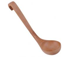 TsunNee Holz-Suppenkelle, Holz-Schöpfkelle, Holz-Saucenkelle, Suppenlöffel aus natürlichem Holz, Breilöffel, 27,9 cm