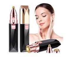 Augenbrauen Rasier,Augenbrauen Trimmer & Gesichtshaarentferner für Frauen,Elektrisch Eyebrows Hair Remover Schmerzfreie Augenbrauen-Epilierer für Augenbrauen,Gesicht & Körper