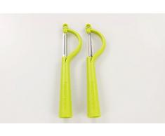 TUPPERWARE Schäler Schälfix (2) grün D82 Schäler Flachschliff Profischäler 7210