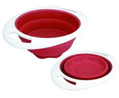 Hochwertiges Silikon Sieb Seiher Abtropfsieb faltbar Faltsieb Nudelsieb