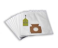 eVendix Staubsaugerbeutel ähnlich Swirl M 48, 10 Staubbeutel + 2 Mikro-Filter + 2 Motor-Filter