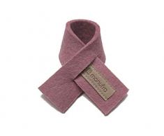 manufra Weinmanschette Schal Weinkragen 100% Schurwollfilz Filz altrosé