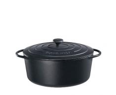 Küchenprofi Gusseisen Bräter, Schwarz, 33 cm