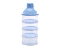 Milch Pulver Spender, Felly Formel Milchpulver-Portionierer für 4 Schicht, Säuglingsformel Milchpulver Säuglingsnahrung Kasten Tragbare Milchkasten & Snack Reise im Freien