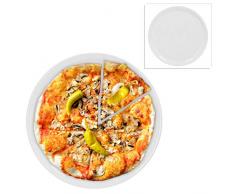 Van Well 2er Set Wellco-Design Pizzateller Ø 31 cm, weiß, Pizzaplatte, Porzellan, schlicht
