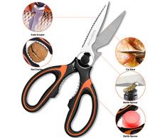 küchenschere,Schere EatekPower Schere küchenschere,Multifunktions Küchenschere mit Anti-Rutsch-Griff und Hülle,,Universal-Küchenschere / Mehrzweck-Schere / Allzweck-Schere / Vielzweck-Schere