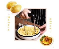 UVISTAR Edelstahl Kartoffelstampfer Spülmaschinenfest Klein Küchenhelfer Kitchen Set