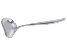 Saucengießlöffel, fugenlos, aus Edelstahl 18/10, hochglänzend, extra schwere Ausführung / Stiellänge: 14 cm | ERK