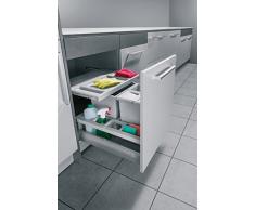 Hailo XS Inset 60.3/34 Seperato K 34 Liter Schubkasten Einsatz für 60 cm Unterschrank Abfallsammler 3 fach System mit Deckelablage 3620-61