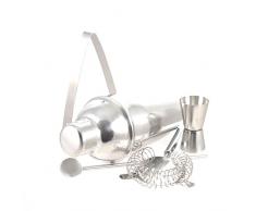 Trendario Cocktailshaker Set Premium Cocktailset Geschenkbox aus Edelstahl - 5 teiliges Profi Cocktail Mixer Set: Martinishaker + 0,5L Mixer mit Sieb + Messbecher + Barlöffel + Zange