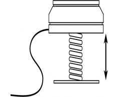 APS Mobile Chafing Dish Heizung ca. Durchmesser 14cm, Höhe von 9-11cm geeignet f. alle marktgängigen Chafing Dishes, 500 W, 220 V