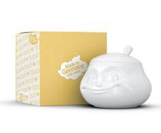 FiftyEight Süß Zuckerdose, Porzellan, Weiß, 11.2 x 11.3 x 11.2 cm