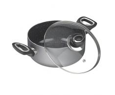 Bratmaxx Kochtopf Aluminium 20cm in Anthrazit mit Deckel