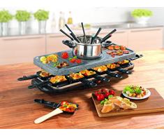 TV Unser Original 05897 Gourmet maxx Raclette-und Fondue-Set, granit