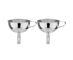 Hemoton 2Er Pack Edelstahl Trichter Set Öl Trichter Dosen Trichter Wein Filter Werkzeug für Küchen Restaurant (9Cm)