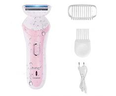 Elektrorasierer Frauen Rechargable - Haarentferner für Frauen Elektrischer schmerzloser Damenrasierer für Gesicht Haar/Bein/Hand/Bikinizone/Achselhöhle, Safe & Gentle