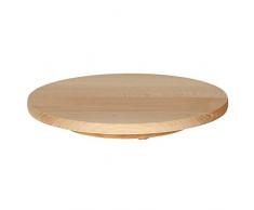 Bütic Buchenholz Drehteller, Drehplatte, Drehkabinett, Servierteller, Artikelgröße:30 cm Durchmesser
