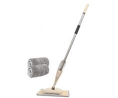 yywl Wischmop 360 Grad Spray Mop Boden Mop mit 2 Fiber Pads für Home Fliesen Bodenreinigung Bürste Sweeper Besen Wasser Spray Flat Mop