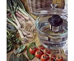 Finum FLOATING BASKET schwimmender Dauerfilter für Tee, Kaffee und Gewürze - Permanentfilter mit Gewebe aus Edelstahl als Teefilter, Kaffeefilter und Gewürzfilter