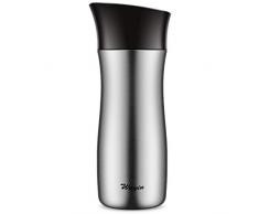 WayIn Travel Mug Kaffee Reisebecher Thermo Reisebecher Edelstahl Isolierbecher 10 Stunden heiß 12 Stunden kalt für Autobecher Kaffeebecher Thermobecher BPA-Frei Reisebecher für Sport Reisen Arbeit