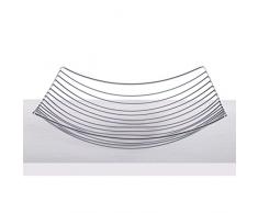 DESIGN FRÜCHTEKORB PLATEAU | 34 cm, Metall, silber | Früchtekorb, Deko Schale