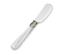 EME NAPOLEON Buttermesser Klein aus INOX rostfreiem Edelstahl 13,5 cm, Butter Streichmesser Spülmaschinengeeignet in Perlmutt Weiß - Besteckgarnitur von Napoleon Besteck