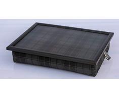 Andrews Living Knietablett mit Kissen Schottenkaro Grey Highlander Allover