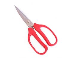 KPPTO Scheren, Mehrzweckscheren, Haushaltsscheren aus Edelstahl, Zivilscheren, Küchenscheren, Edelstahlscheren, Kunststoffgriffe, rot, (Farbe : Rot, Größe : 8.1 * 3.7 inches)