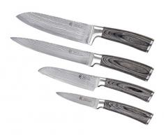 4er Damastmesser Set, japanischer Damaststahl VG-10, Wakoli Edis
