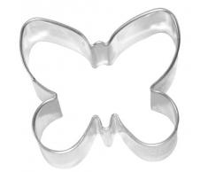 Birkmann 1010702010 Ausstechform Schmetterling 6 cm, Metall, Grau, 5 x 3 x 2 cm