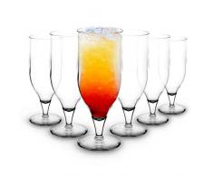 RB Hurricane Cocktailgläser Premium-Kunststoff Unzerbrechlich Wiederverwendbar 30cl, 6 Stück
