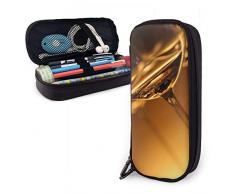 Barglas Rotweinkelch Federmäppchen für Jungen und Mädchen, groß, Stifteetui für Studenten, College, Schule und Büro