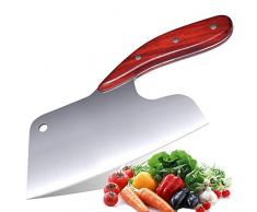 Promithi Effort Saving Küchenmesser, Japanischer Hochwertiger Edelstahl, Durchbruchsphysik-Design Edelstahl Scharfe Klinge und Hackmesser Metzger Fleisch Gemüseschneiden Fleischmesser