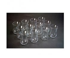 Pasabahce Türkische Teegläser Teeglas Tee Glas Optik 12er-Set