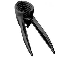 Fackelmann Nussknacker & Schraubverschlussöffner KNAX, Nuss-Knacker und Sektzange, robuster Deckelöffner mit 2in1 Funktion (Farbe: Schwarz), Menge: 1 Stück