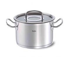Fissler original-profi collection / Edelstahl-Topf, (Ø 20 cm, 3,9 L), Kochtopf mit Glas-Deckel, Innen-Skalierung, rostfrei, alle Herdarten, Induktion