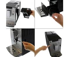 Melitta Caffeo Solo & Perfect Milk E957-103 Schlanker Kaffeevollautomat mit Auto-Cappuccinatore | Automatische Reinigungsprogramme | Automatische Mahlmengenregulierung | Silber
