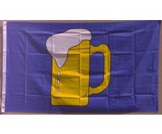 Flagge Fahne ca. 90x150 cm : Bierkrug Bierflagge Bierglas Bierkrugflagge
