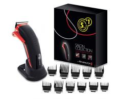Remington Haarschneidemaschine [Friseur Profi] Salon Collection (japanische Präzisionsstahlklingen, Klingeneinstellhebel, 11 Aufsteckkämme, Ladestation, Netz-/Akkubetrieb,Lithium) Haarschneider HC9700