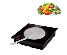 Induktions Adapterplatte, Asixx Edelstahl-Wärmeverteilerkonverter 22 cm für Gas- / Elektro- / Induktionsherd-Haushaltsgeräte, geeignet für Eisenpfanne, Keramiktopf, etc