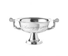 Eleganter Design Champagner-Kühler CHAMPAGNE 65 cm Metall-Aluminium Legierung poliert Sektkübel