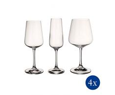 Villeroy & Boch Ovid Gläser-Set, 12-teilig, Kristallglas, Klar
