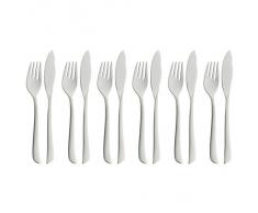 WMF Fischbesteck 12-teilig Virginia Fischgabel Fischmesser Cromargan protect teilmattiert