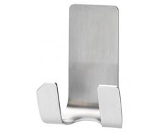 2 x tesa Powerstrips® Waterproof/Wasserfester Rasiererhalter/ rostfreier Edelstahl/ max. 2kg/ 59709-00000/für Damen & Herrenrasierer