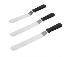 Sinblue Kuchen Zuckerglasur Spachtel Stellte Winkelpalette Set für Torte 6 Glasurmesser 8 Tortenmesser 10 Streichmesser Professionelle Kuchen Dekorieren Werkzeuge