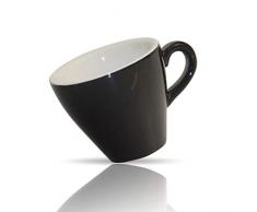 Kerafactum Espresso Obertasse kleine Tasse für Espressountertasse in schwarz erweiterbar im Cafe Sortiment Mokka Mokkatasse Mocca Moccatasse Henkeltasse